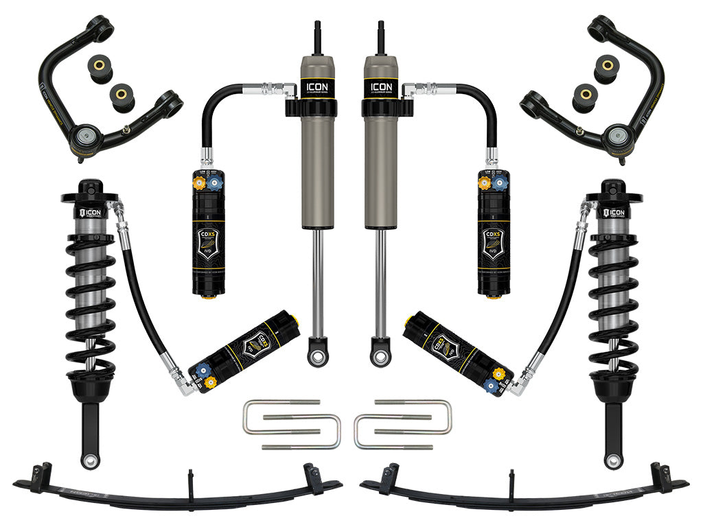 ICON 2005-2015 Toyota Tacoma 0-3.5" Lift/2016-2023 Tacoma 0-2.75" Lift Stage 6 Suspension Tubular CDCV