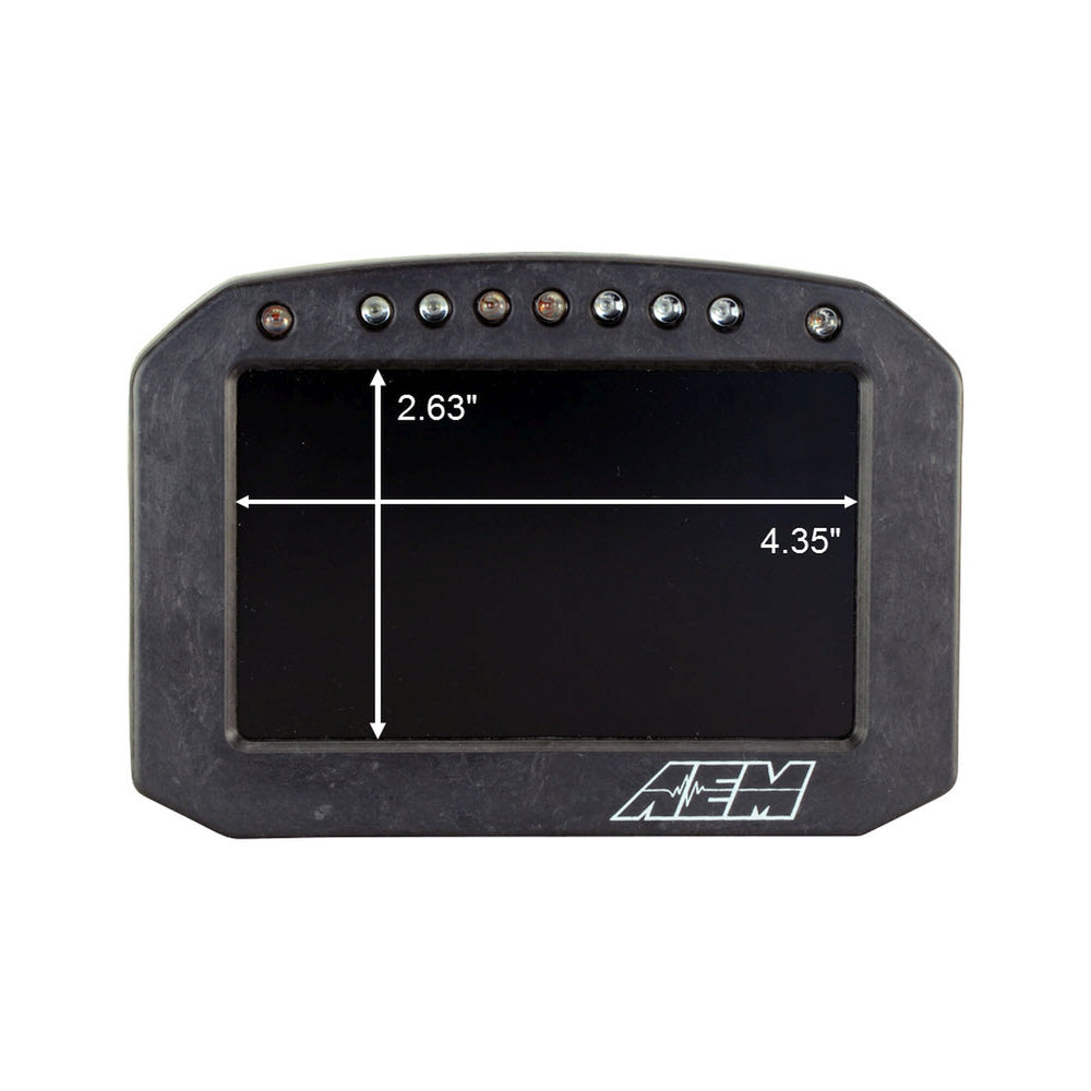 AEM CD-5FLG Carbon Flat Panel Logging Display with Internal GPS | SKU 30-5603F