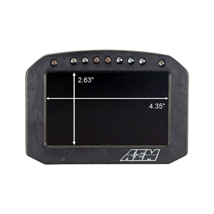 AEM CD-5FL Carbon Flat Panel Logging Display | SKU 30-5601F