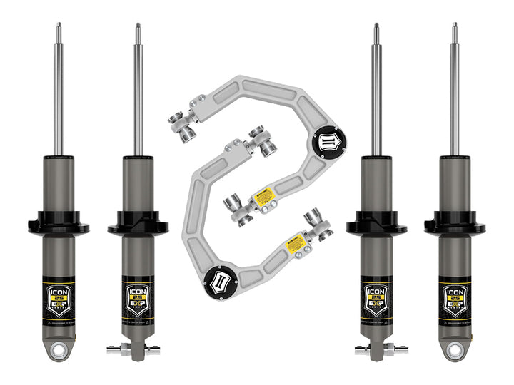 ICON 2021-2026 Ford Bronco HOSS 1.0 Package 1.375-3" Lift Stage 2 Suspension System Billet