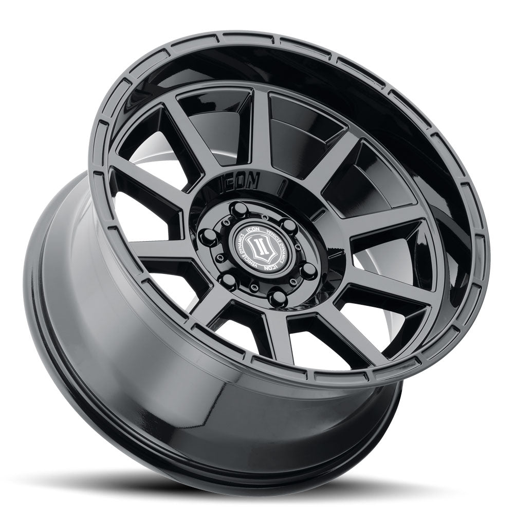 ICON Alloys Recoil Gloss Black 20x10 5x150 -24mm Offset 4.5" BS (6220105545GB)