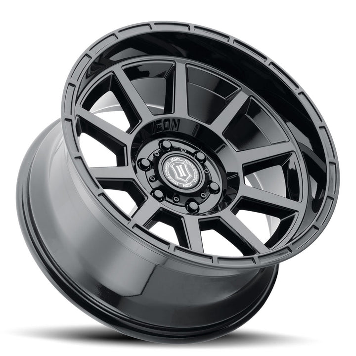 ICON Alloys Recoil Gloss Black 20x10 5x150 -24mm Offset 4.5" BS (6220105545GB)