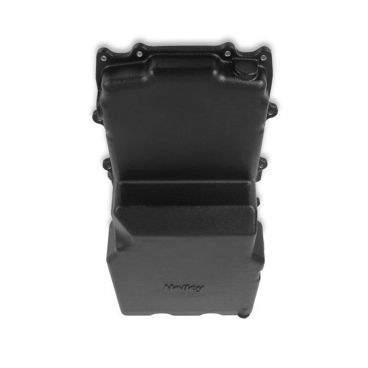Holley Cast Aluminum Rear Sump Oil Pan - Ford Coyote Swap - Black | SKU 302-80BK