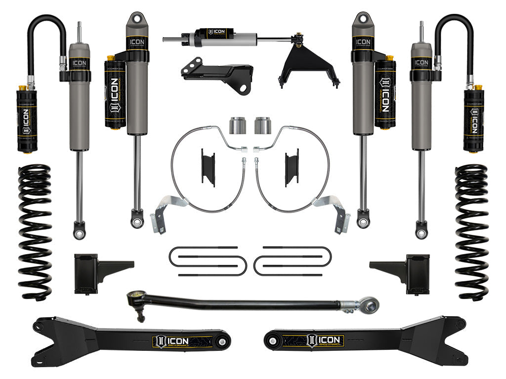 ICON 2023-2026 Ford F-250/350 Super Duty 4WD Gas 4.5" Lift Stage 5 Suspension w/Radius Arms