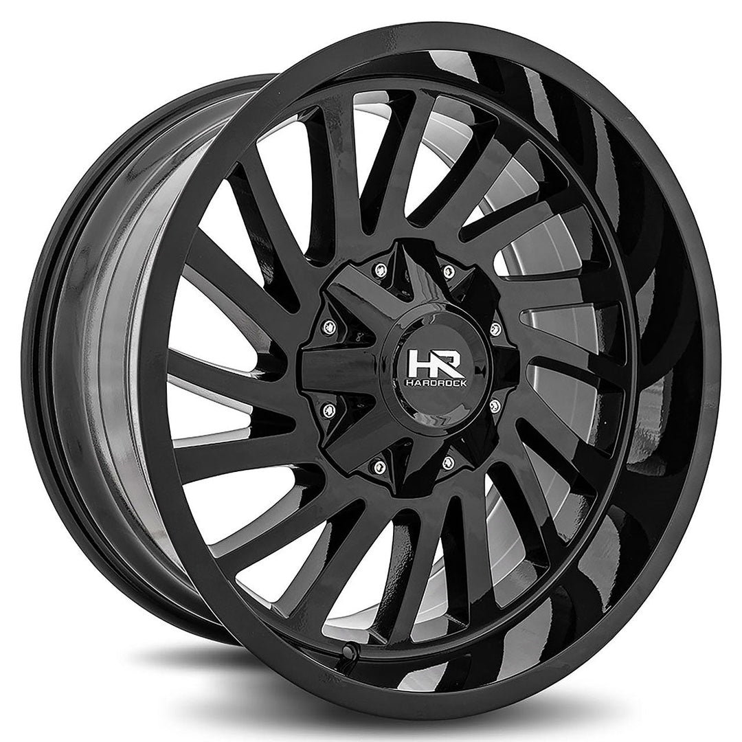 Hardrock Offroad H708 Overdrive | 20x10 | 8 On 165.1 | Offset -19 | Gloss Black | SKU H708-201081119GB