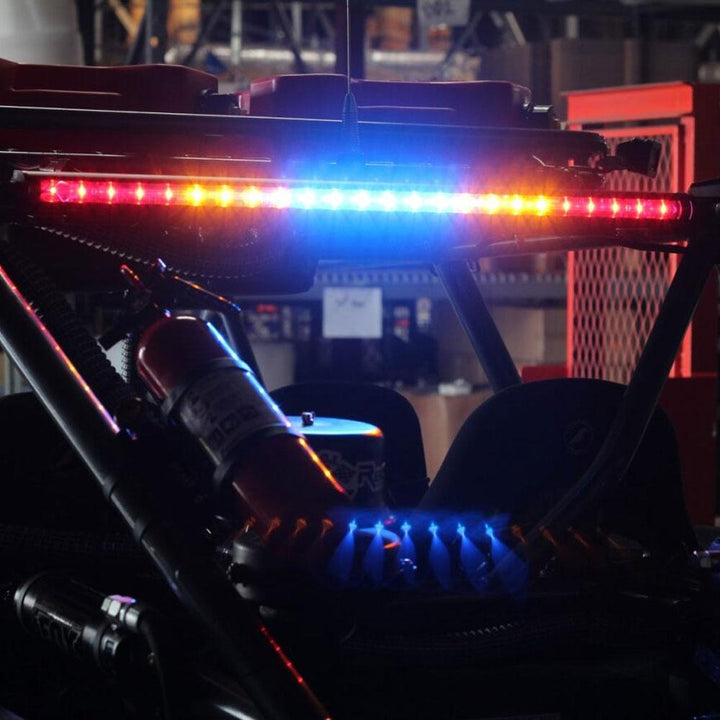 30 Inch Light Bar Solid Amber, Blue Center, Flashing Amber RTL-B 103001