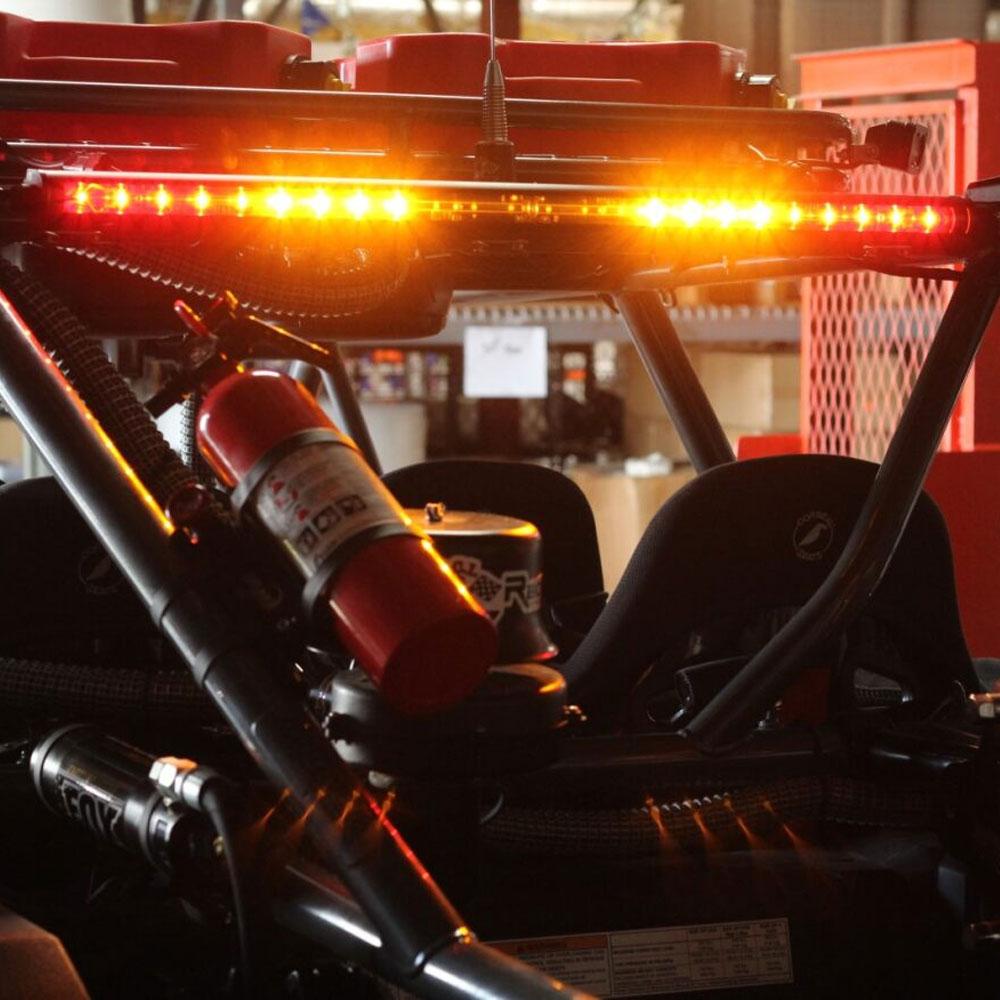 30 Inch Light Bar Solid Amber, Blue Center, Flashing Amber RTL-B