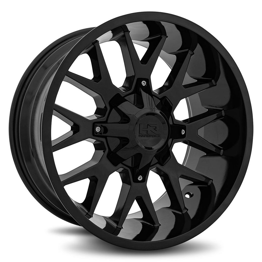 Hardrock Offroad H700 Affliction | 20x12 | 8 On 165.1 | Offset -44 | Gloss Black | SKU H700-201281144GB