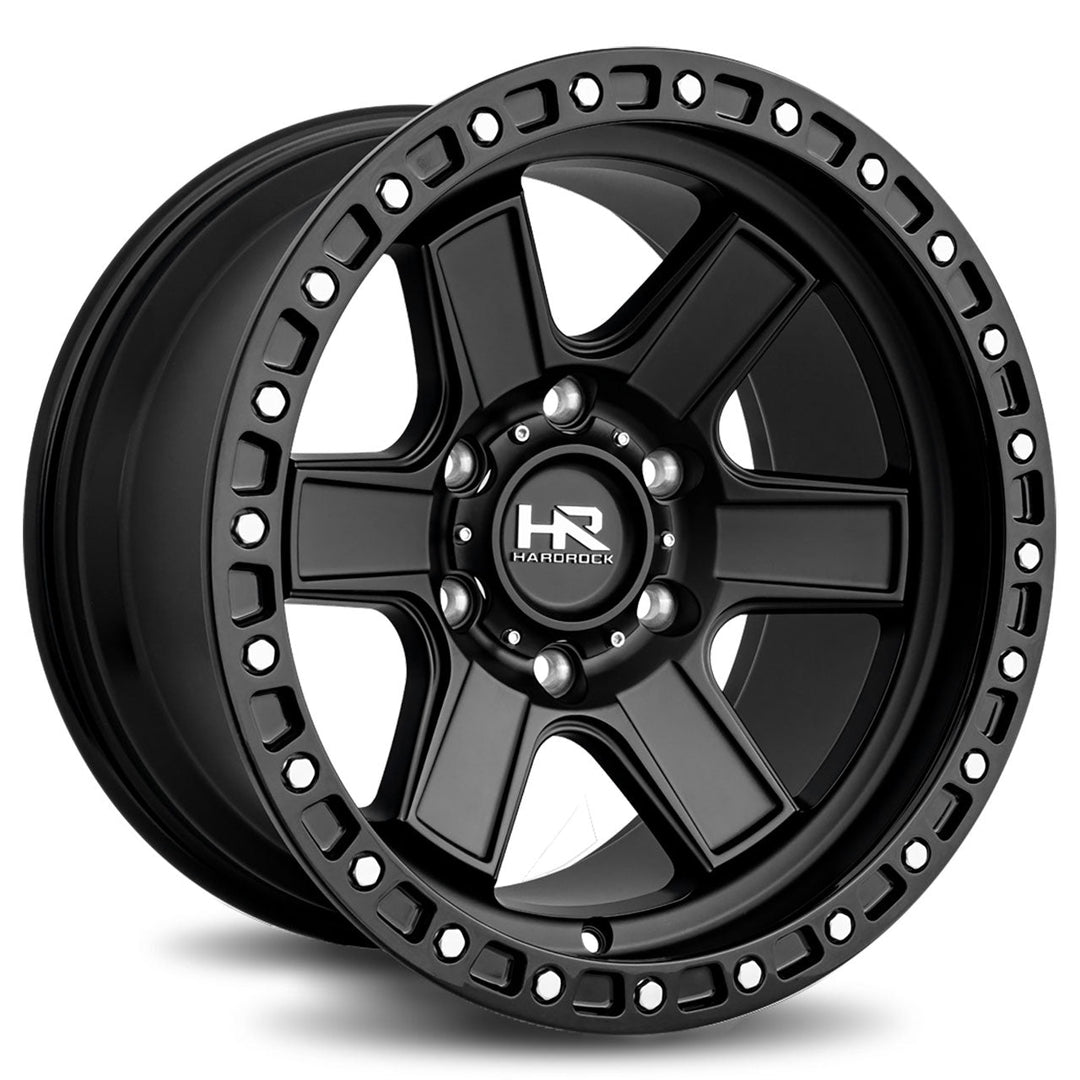 Hardrock Offroad H104 | 17x9 | 6 On 135 | Offset -12 | Matte Black | SKU H104-179036112BB