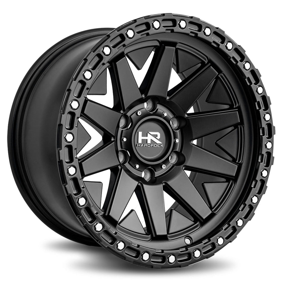 Hardrock Offroad H106 | 17x9 | 6 On 139.7 | Offset 1 | Matte Black | SKU H106-179083001BB