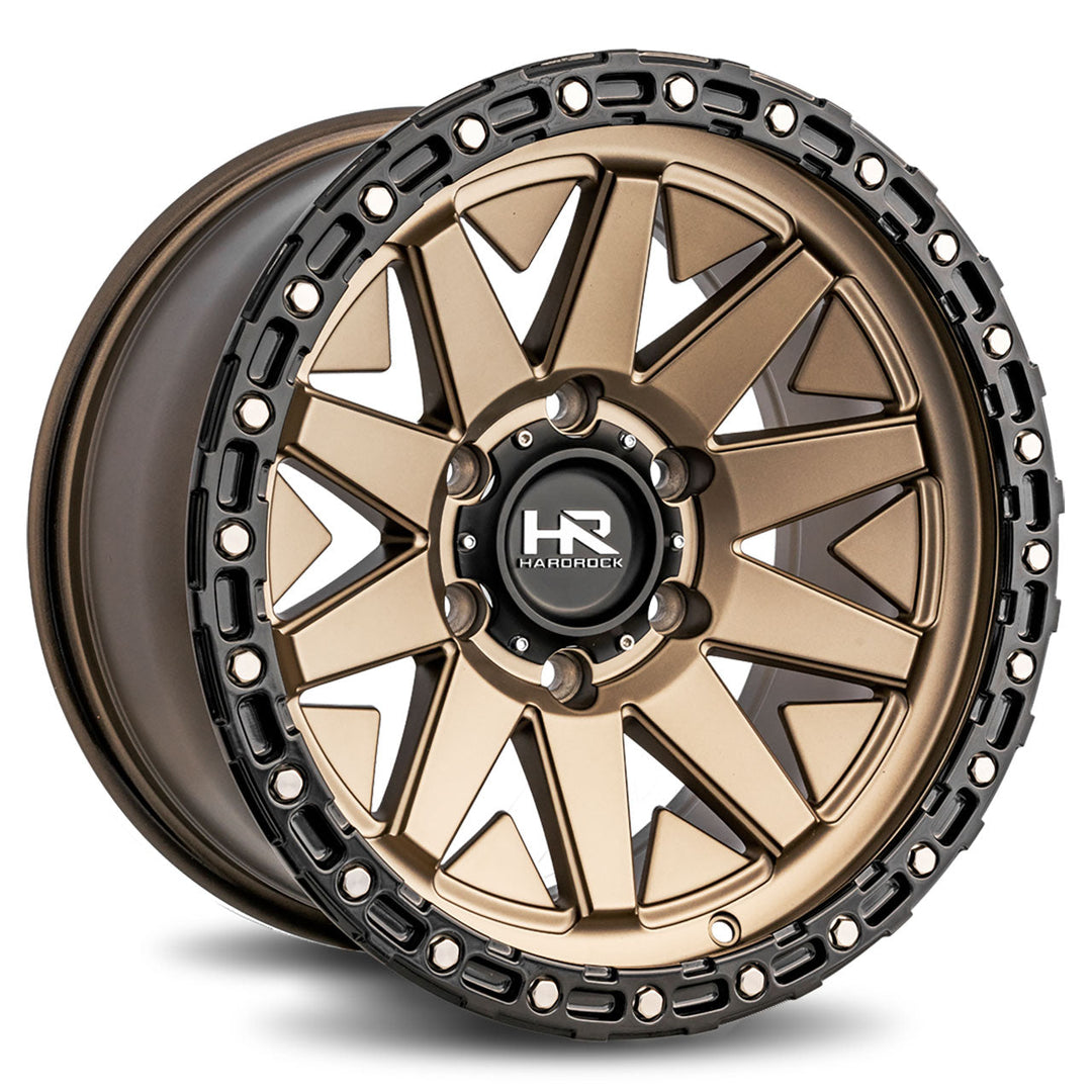 Hardrock Offroad H106 | 17x9 | 6 On 135 | Offset 1 | Matte Bronze with Matte Black Lip | SKU H106-179036001BR