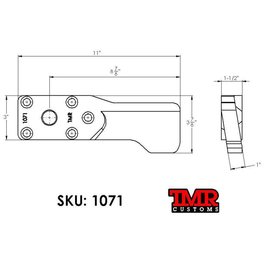 TMR Customs Dana 60 Double Shear High Steer Arm - KING PIN