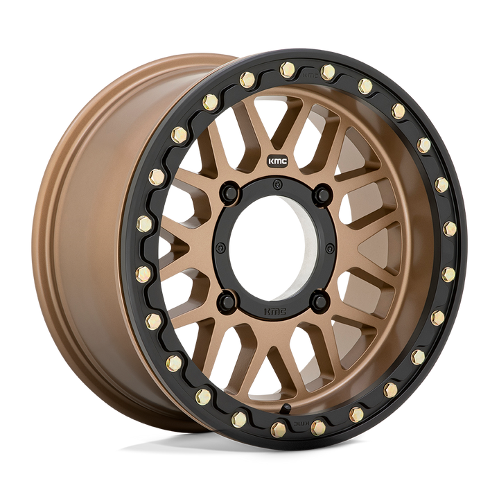 KMC KS235 Grenade UTV Beadlock Wheel - Satin Bronze