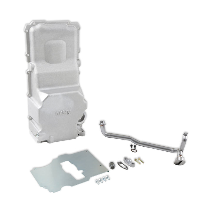 Holley GM LS Swap Oil Pan - Most Front Clearance - No Drain-Back Holes | SKU 302-5