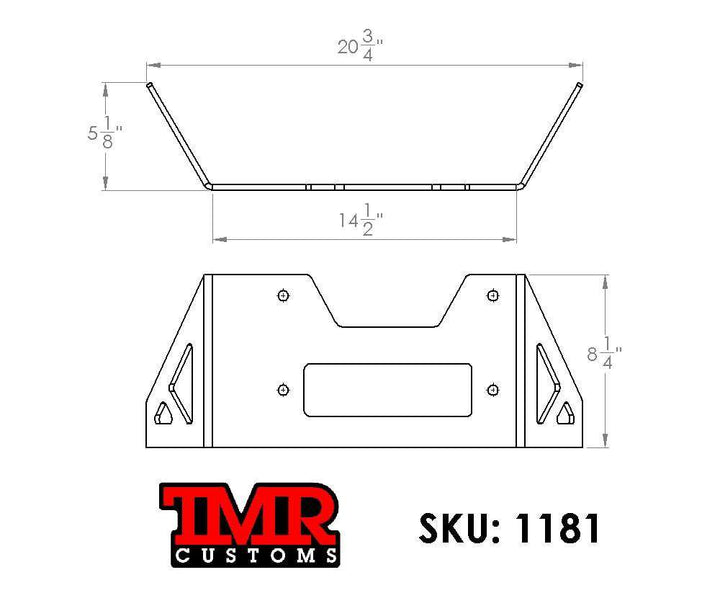 TMR Customs Warn 8274 Universal Winch Mount