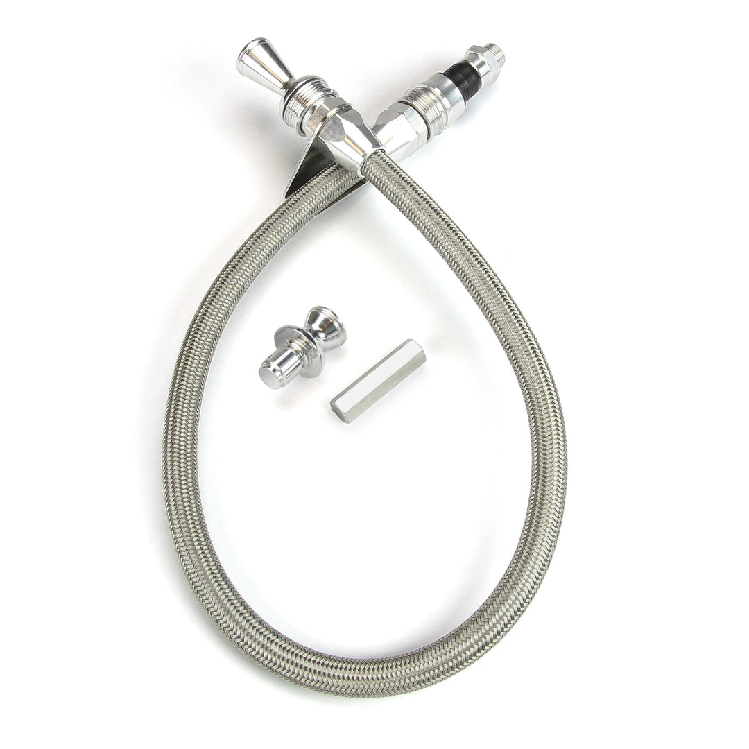 Lokar 48" Anchor-Tight Locking Firewall Mount Transmission Dipstick for TH-350/400