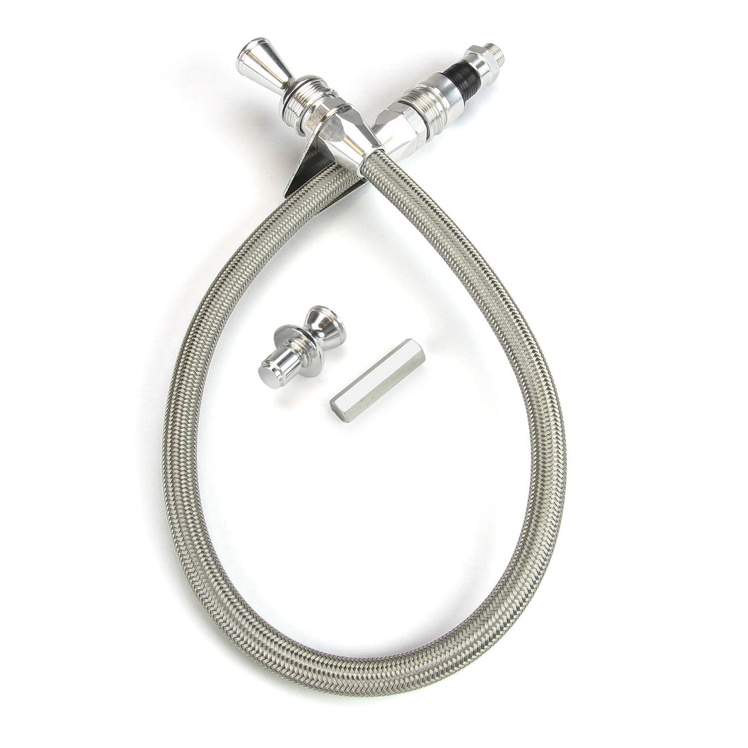 Lokar Anchor-Tight Locking Firewall Mount Transmission Dipstick for TH-350/400