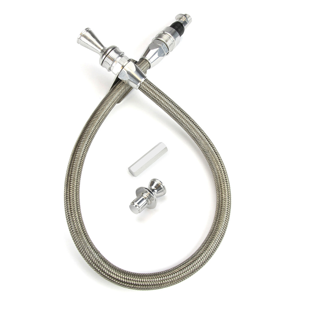 Lokar Anchor-Tight Locking Firewall Mount Transmission Dipstick for AOD/4R70W/AODE