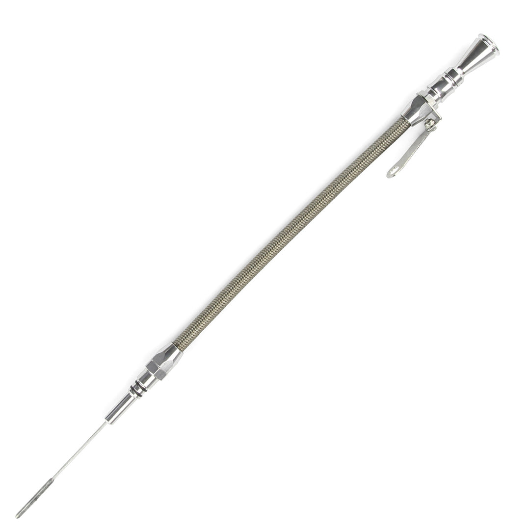 Lokar Anchor-Tight Locking Engine Dipstick - Chevy Big Block Push into Pan