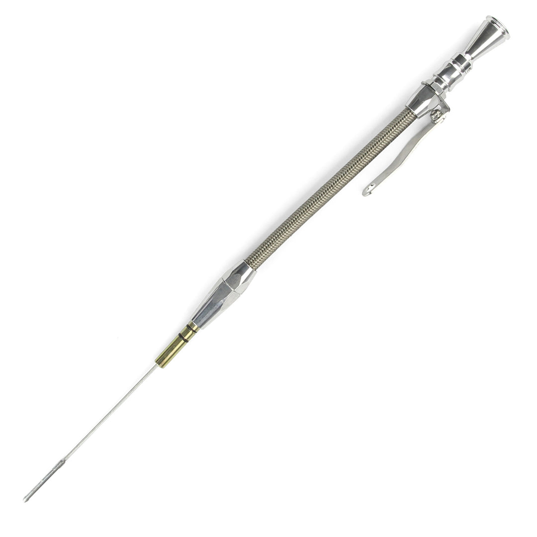 Lokar Anchor-Tight Locking Engine Dipstick - 1986-95 Ford 302 5.0L Push into Block Driver's Side