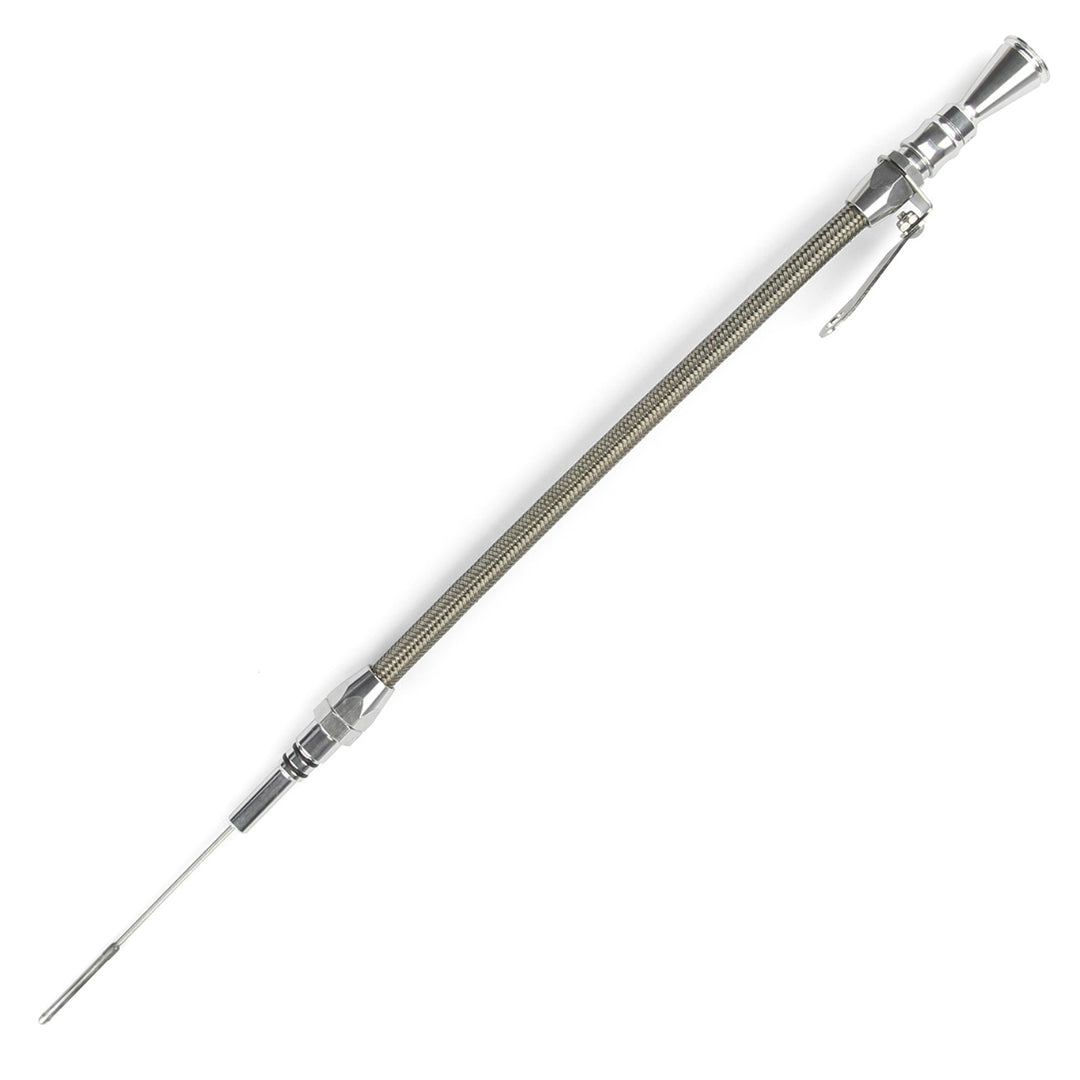 Lokar Anchor-Tight Locking Engine Dipstick - Chevy 502 Big Block Push into Pan