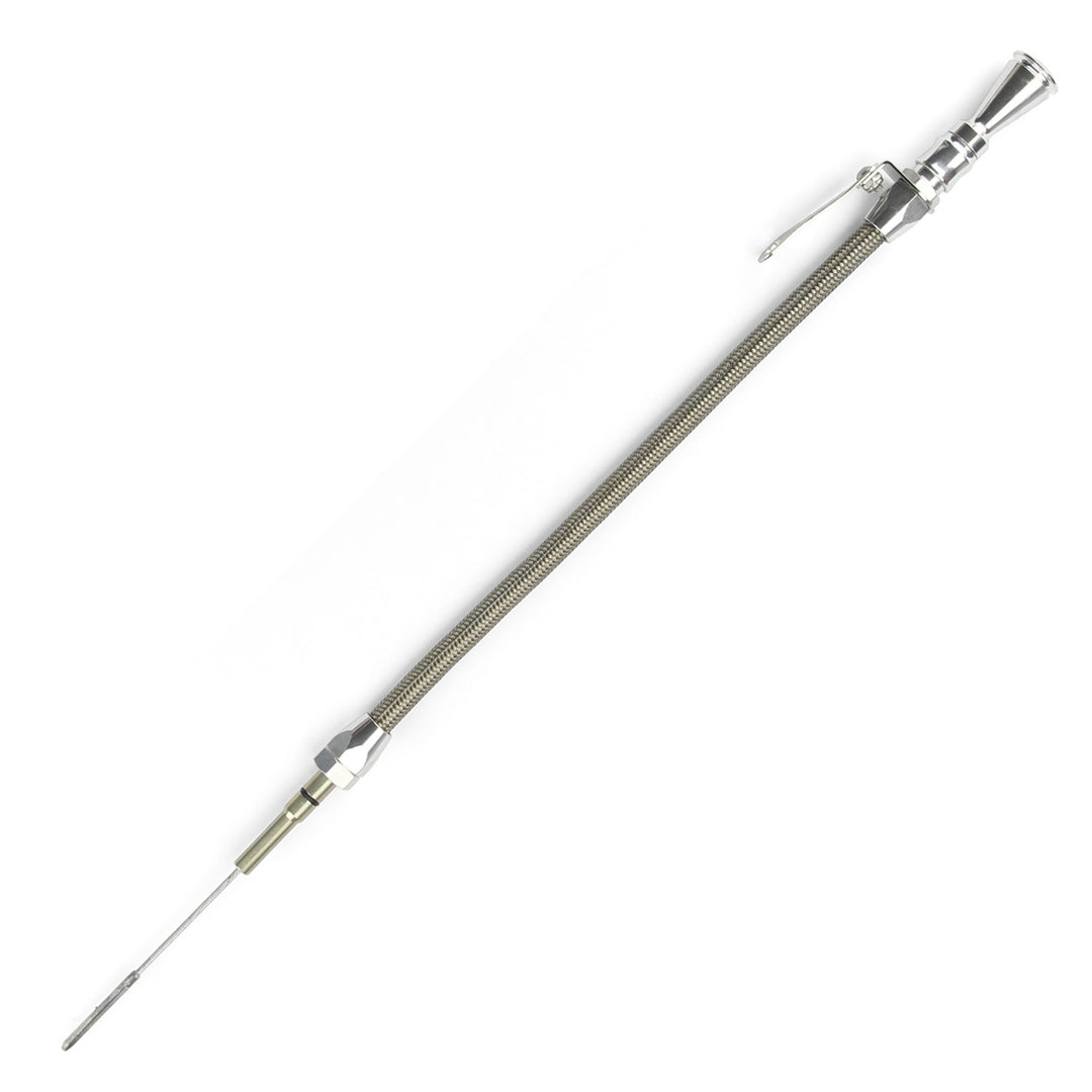 Lokar Anchor-Tight Locking Engine Dipstick - 1999 & Later GM LS Series Truck Push into Block Passenger's Side