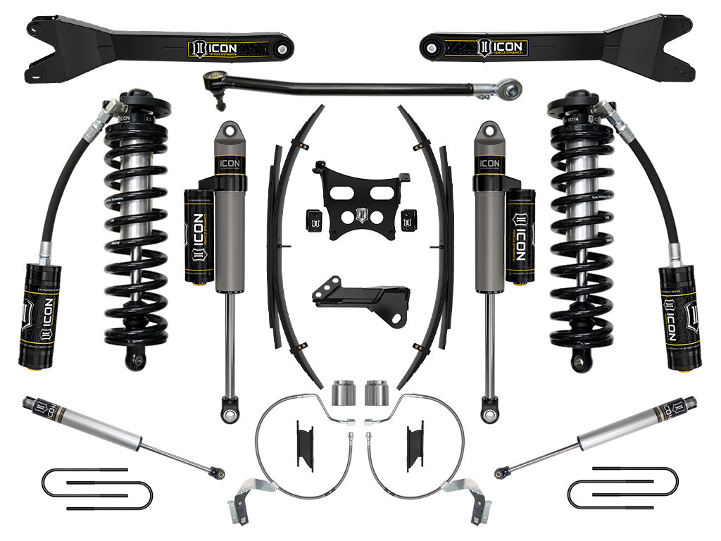 ICON 2023-2026 Ford F-250/350 Super Duty 4WD 4-5.5" Lift Stage 4 Coilover Conversion w/Radius Arms & Expansion Packs