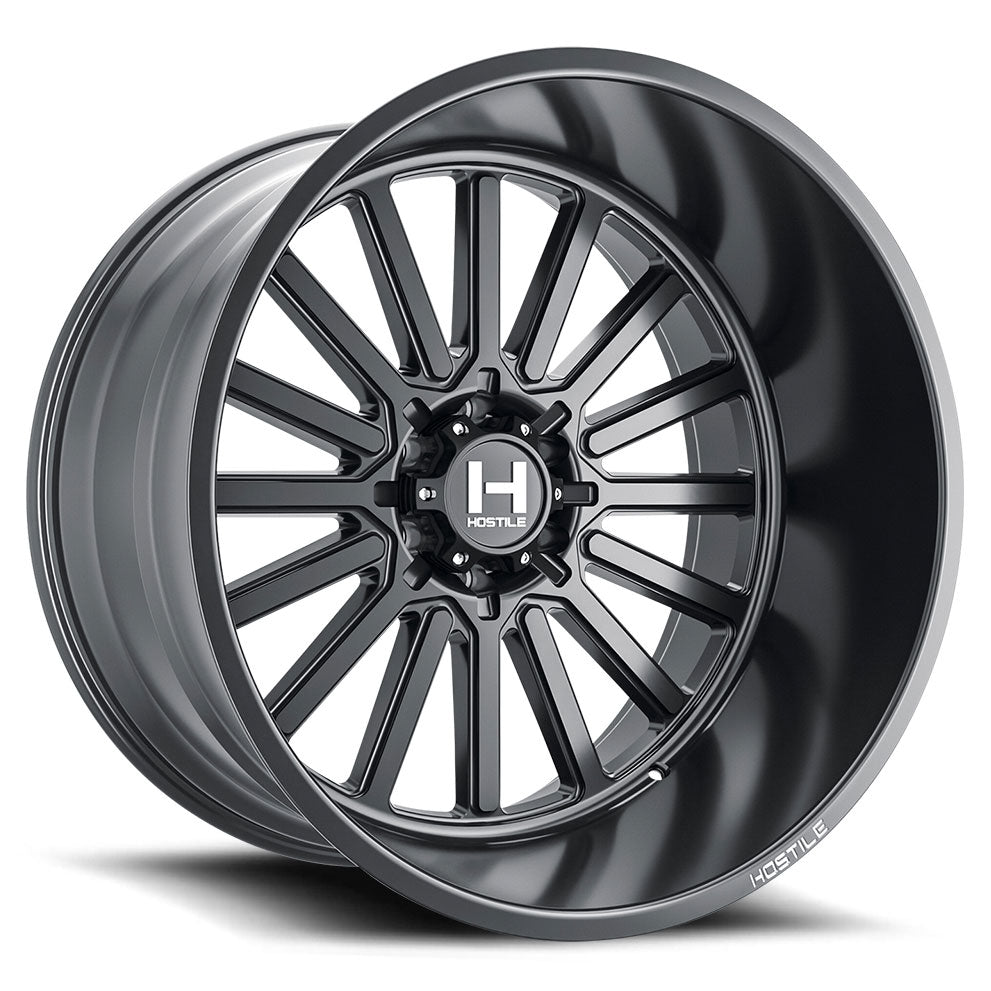 Hostile H127 Titan | 20x10 | 5 On 127 | Offset -19 | Satin Black | SKU H127-2010550047BB