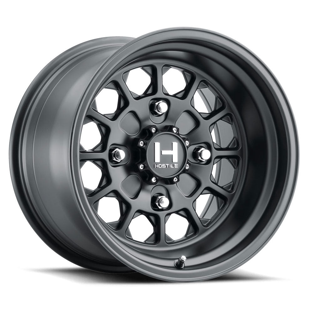 Hostile H125 Pismo UTV | 15x10 | 4 On 156 | Offset 0 | Satin Black | SKU H125-1510415654A
