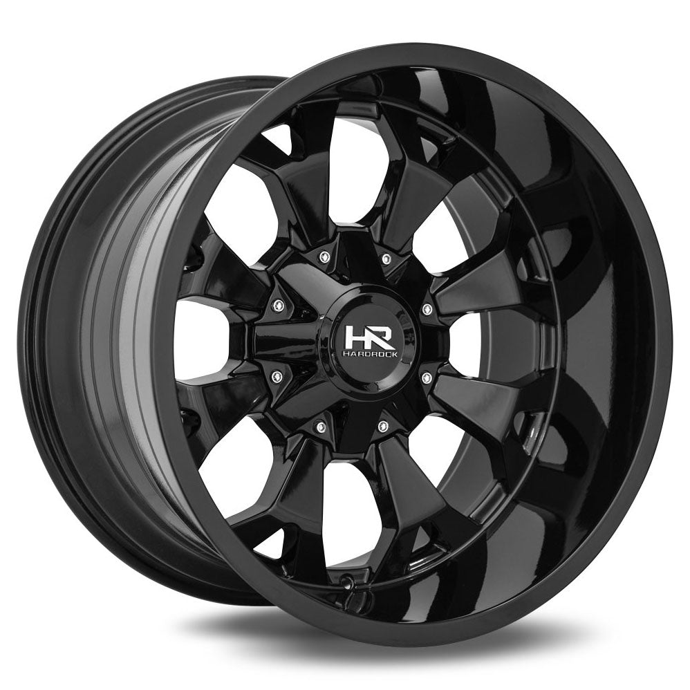 Hardrock Offroad H711 Devastator | 22x10 | 5 On 139.7/150 | Offset -25 | Gloss Black | SKU H711-221097125GB