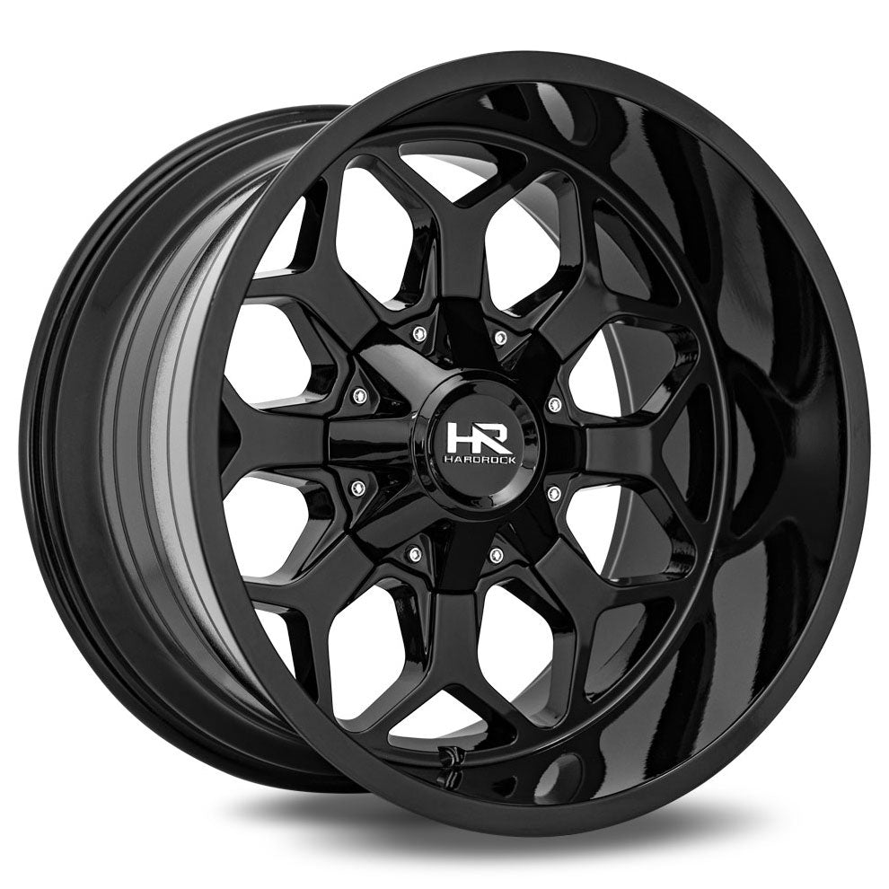 Hardrock Offroad H712 Indestructible | 20x12 | 8 On 170 | Offset -51 | Gloss Black | SKU H712-201270151GB