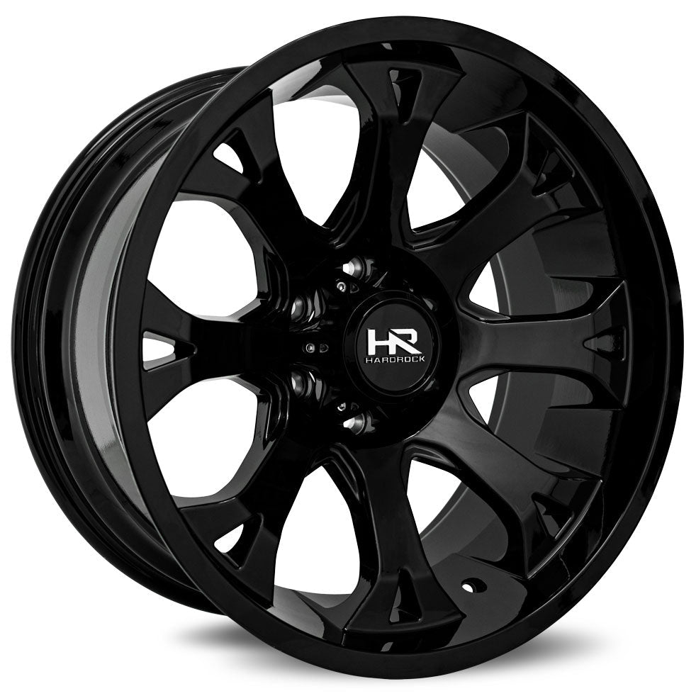 Hardrock Offroad H505 Bloodshot Xposed | 24x14 | 8 On 165.1 | Offset -76 | Gloss Black | SKU H505-241481176GB