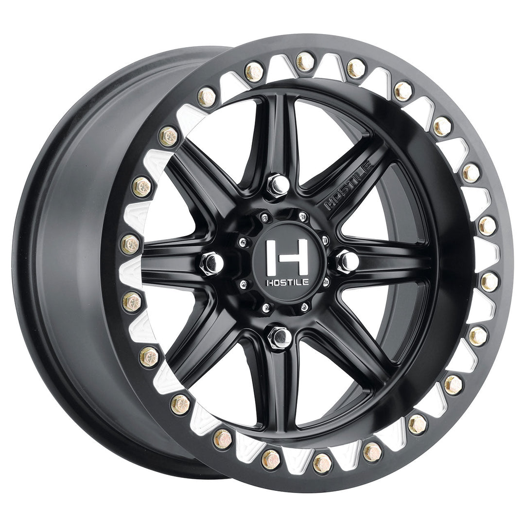 Hostile H309 Alpha UTV | 15x10 | 4 On 137 | Offset 0 | Satin Black | SKU H309-1510413754A