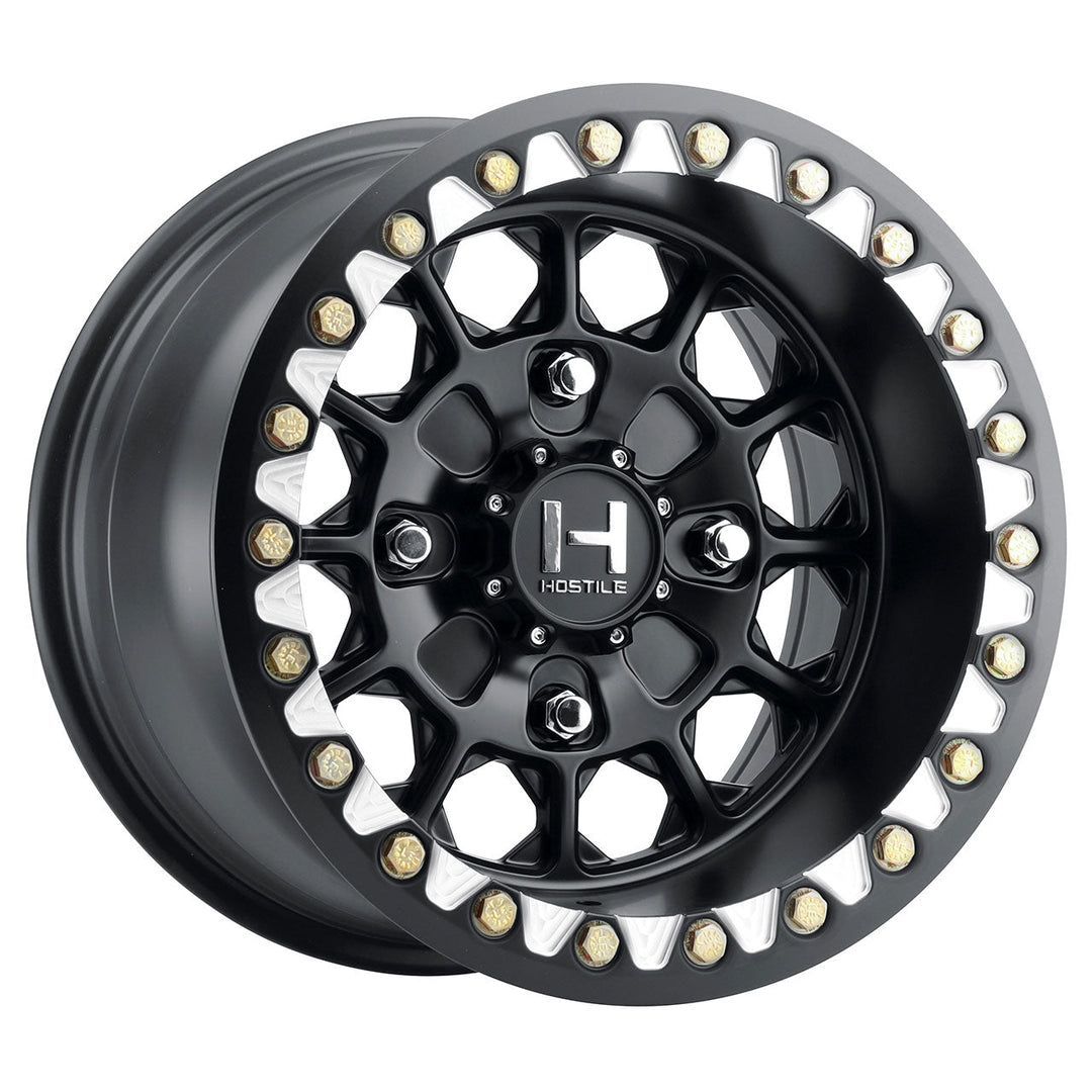 Hostile H325 Pismo UTV | 15x10 | 4 On 156 | Offset 0 | Satin Black | SKU H325-1510415654A