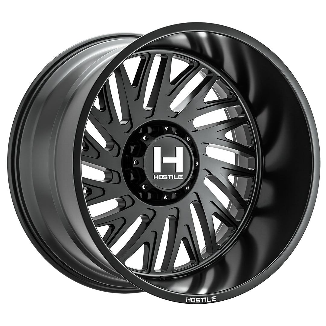 Hostile H131 Syclone | 22x10 | 6 On 139.7 | Offset -25 | Satin Black (Asphalt) | SKU H131-2210655045BB