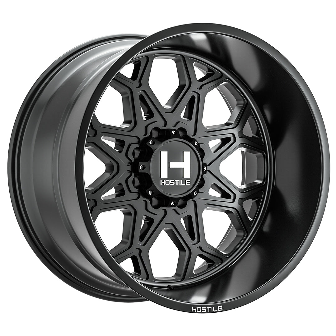 Hostile H132 Anvil | 22x12 | 8 On 170 | Offset -44 | Satin Black | SKU H132-2212817047BB