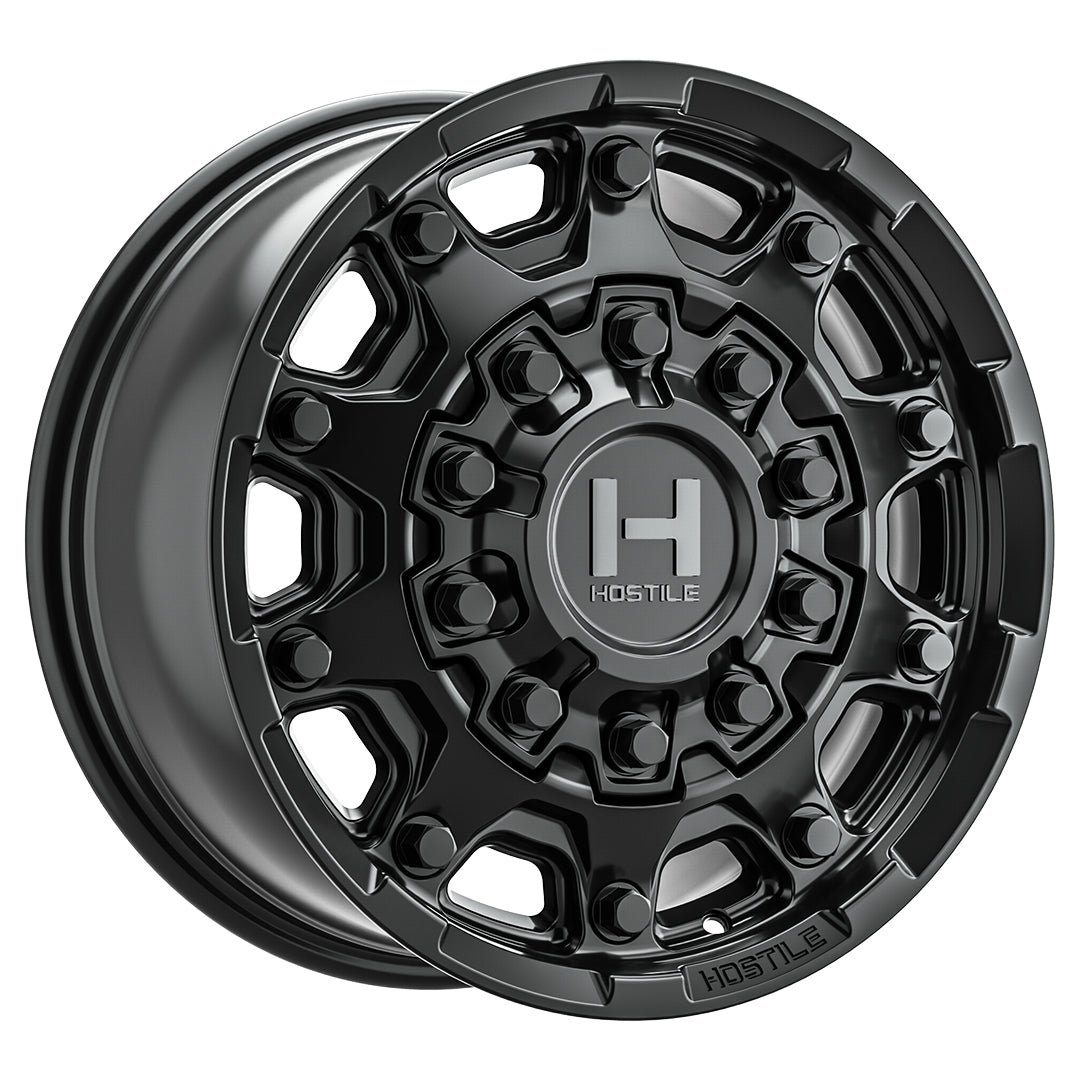 Hostile H134 Condor | 18x9.5 | 8 On 165.1/170 | Offset -18 | Satin Black | SKU H134-1895003845BB