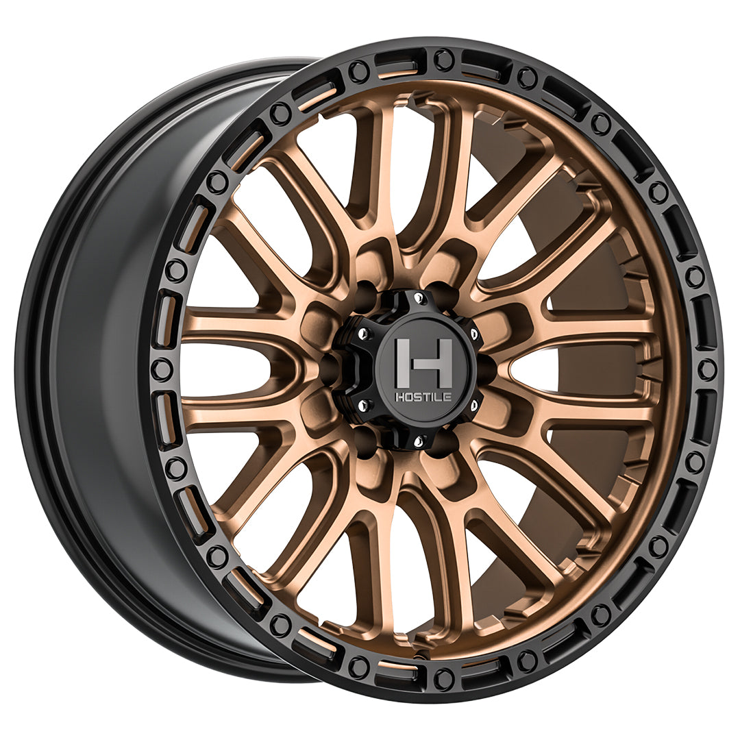 Hostile H135 Ridgecrest | 20x9 | 8 On 180 | Offset 1 | Bronze | SKU H135-2090818050Z