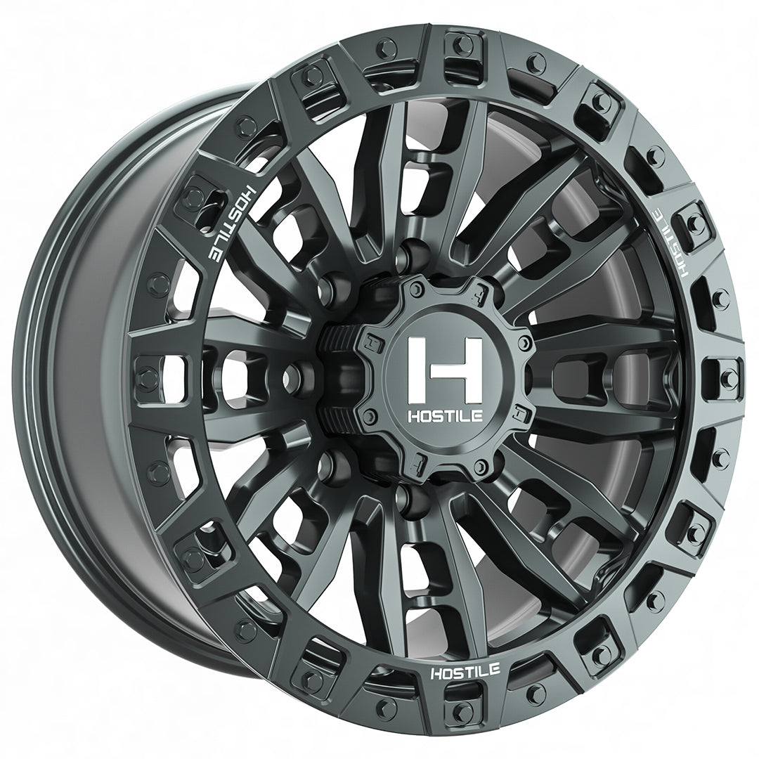 Hostile H130 Crandon-8 | 20x9 | 8 On 180 | Offset 1 | Satin Black | SKU H130-2090818050A