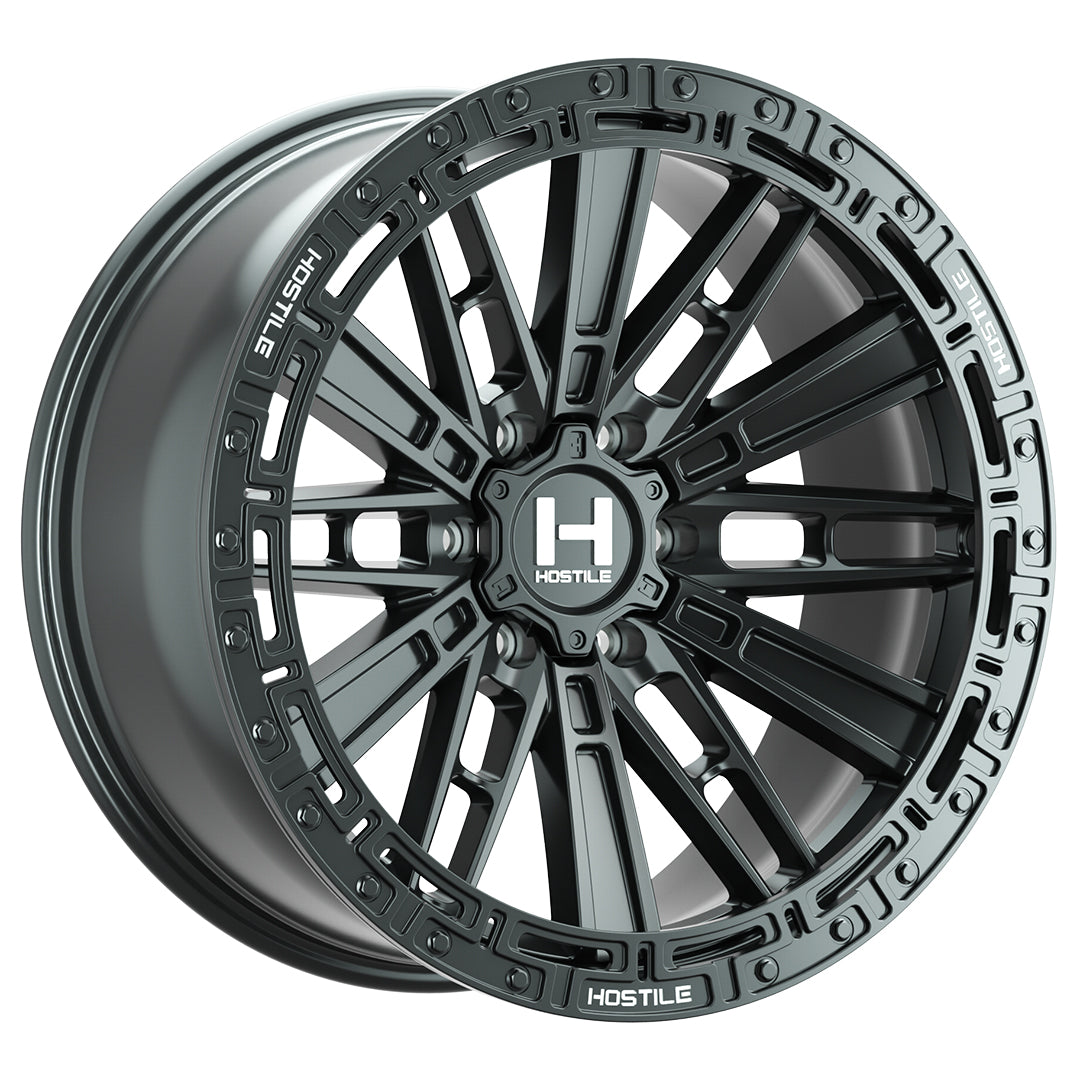Hostile H129 Mojave-6 | 17x9 | 6 On 135 | Offset 0 | Satin Black | SKU H129-1790613550A