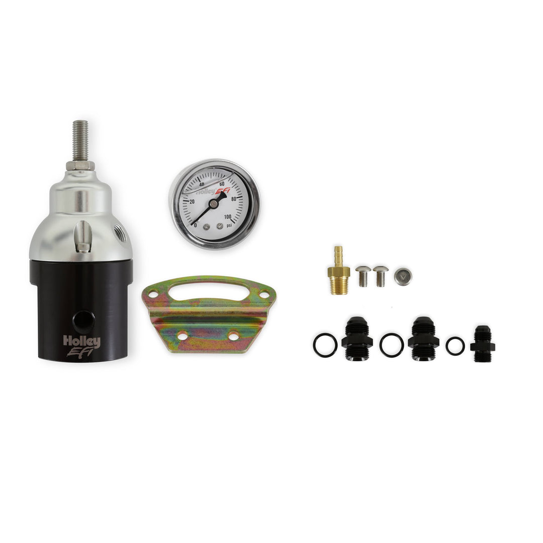 Holley EFI Billet Bypass Fuel Pressure Regulator Kit 8AN | SKU 12-895KIT