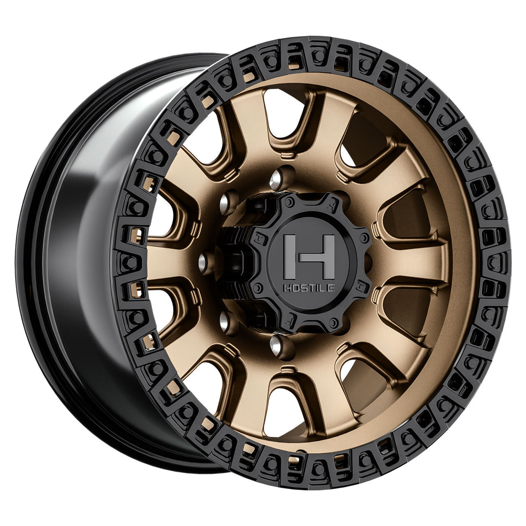 Hostile H138 Crawler | 17x9 | 6 On 139.7 | Offset -12 | Bronze | SKU H138-1790655045Z