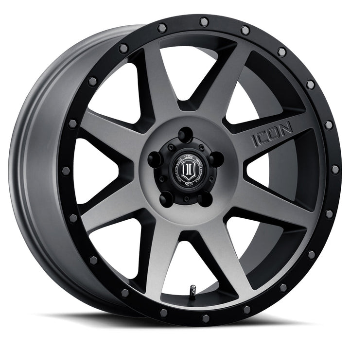 ICON Alloys Rebound Titanium 20x9 6x135 16mm Offset 5.625" BS (1820906356TT)