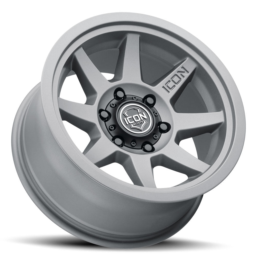 ICON Alloys Rebound SLX Charcoal 17x8.5 6x5.5 25mm Offset 5.75" BS (1917859057CH)
