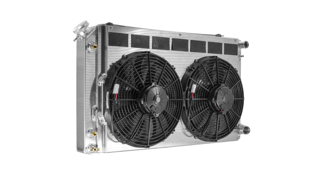 C&R Chevy Camaro 1970-81 & Firebird 1970-74 LS 2-Pass Radiator Module w/ TOC & Dual 13" Fans 15-00021