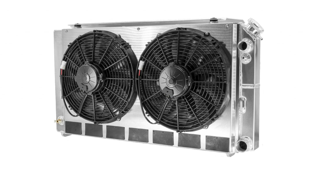 C&R Chevy Chevelle 1968-1972 LS 2-Pass Radiator Module w/ Dual 13" Fans 15-10220