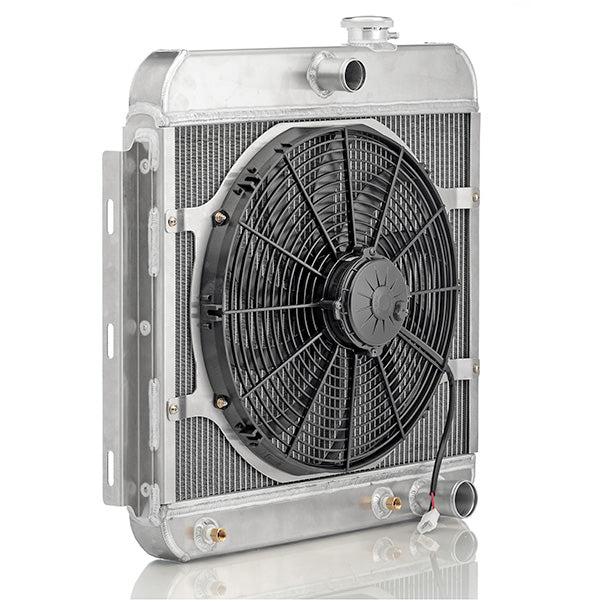 C&R Chevy Bel Air 1955-1957 Extruded Tube Downflow Radiator Module I6/SBC w/ TOC 15-10283