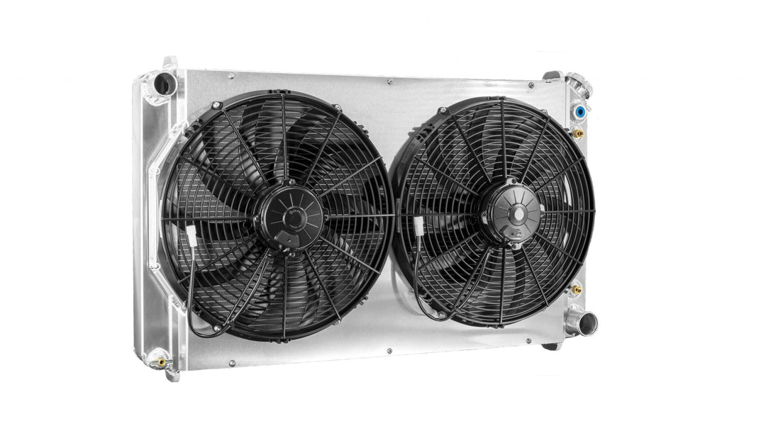 C&R Chevy C10 Truck 1973-1987 SB/BB Radiator Module w/ TOC & Dual 16" Fans 15-10451