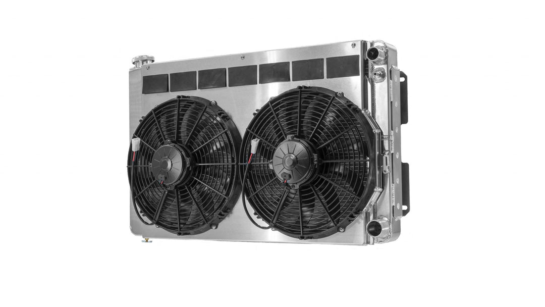 C&R Chevy Camaro/Firebird 1967-1969 LS 2-Pass Radiator Module w/ Dual 13" 15-11030