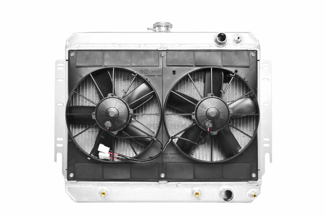 C&R Chevy Chevelle El Camino 1964-1967 Downflow Radiator Module LS w/ TOC 15-11231